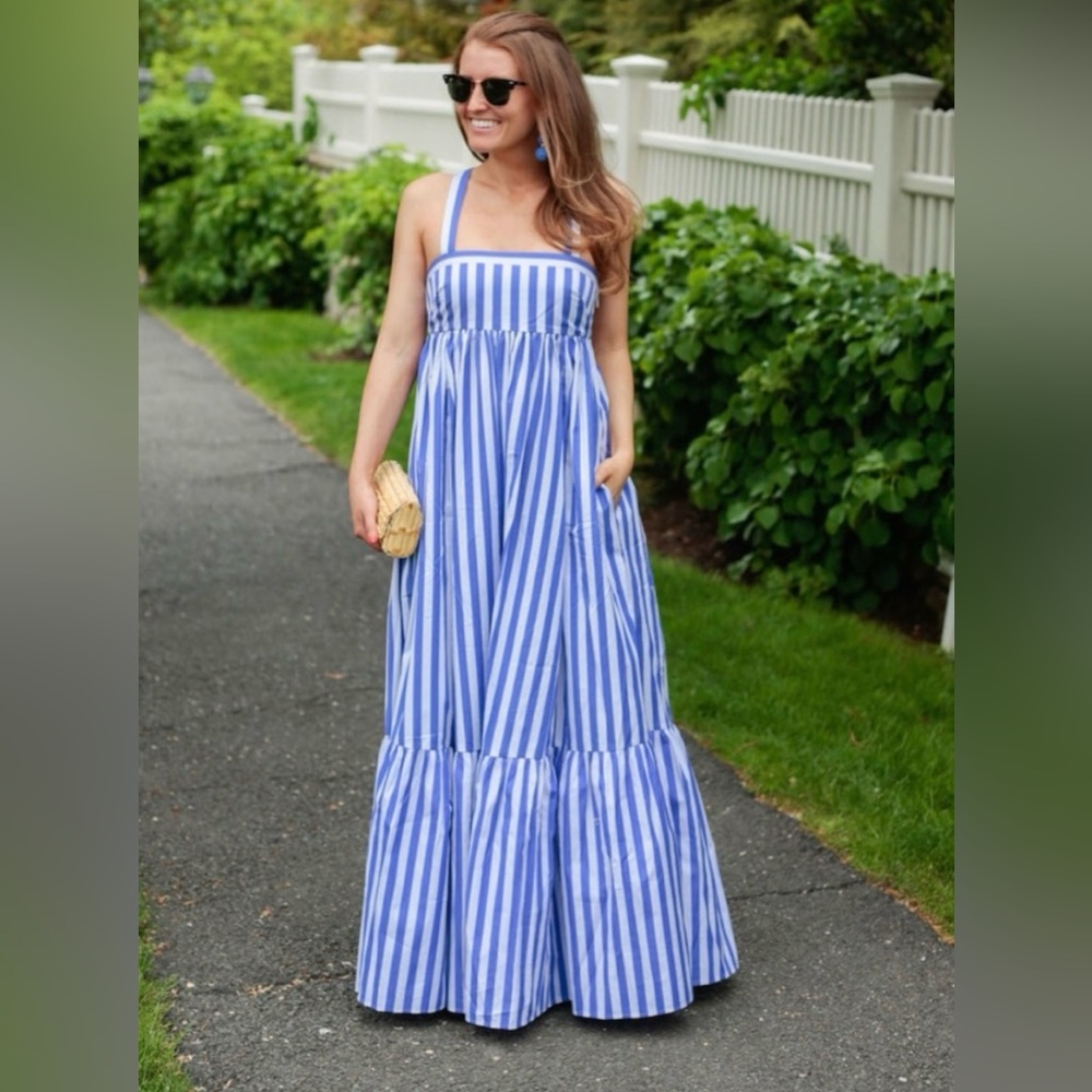 JCrew Thomas Mason Striped Maxi Dress